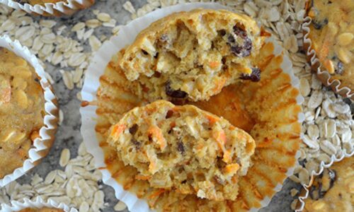Muffins De Zanahoria & Avena