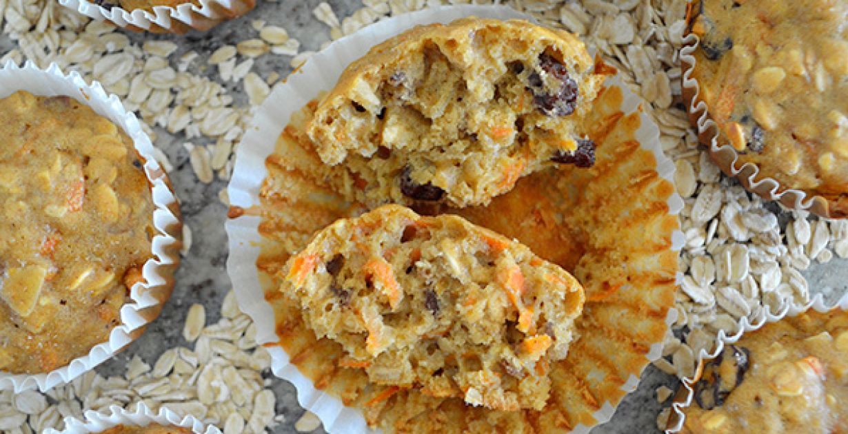 Muffins de zanahoria & avena