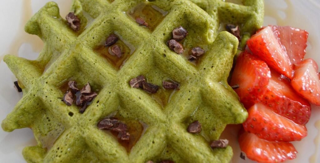 Waffles de Avena con te Matcha • Avena Canada