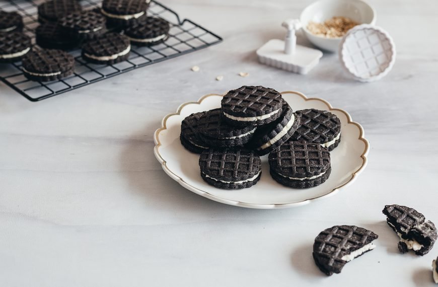 OAT-reo de Avena: Galleta tipo Oreo  de Avena Veganas