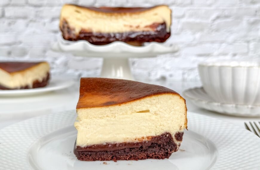Cheesecake vasco de avena y brownie