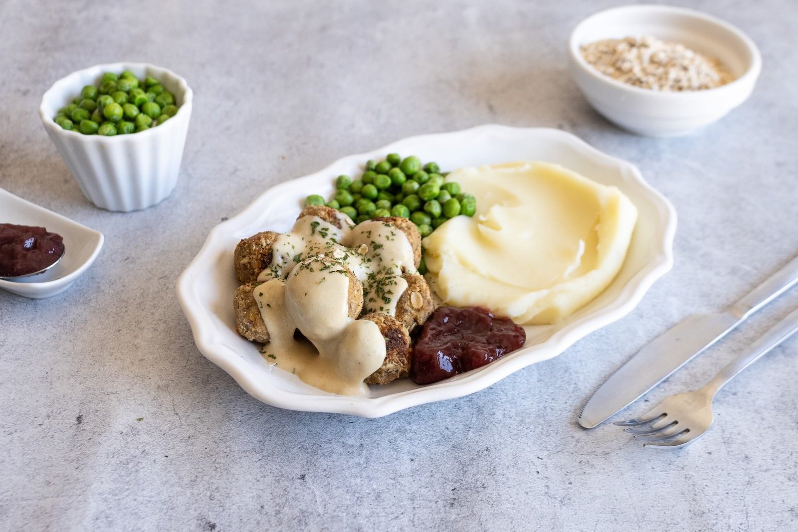 Albóndigas Suecas de Avena y Garbanzos