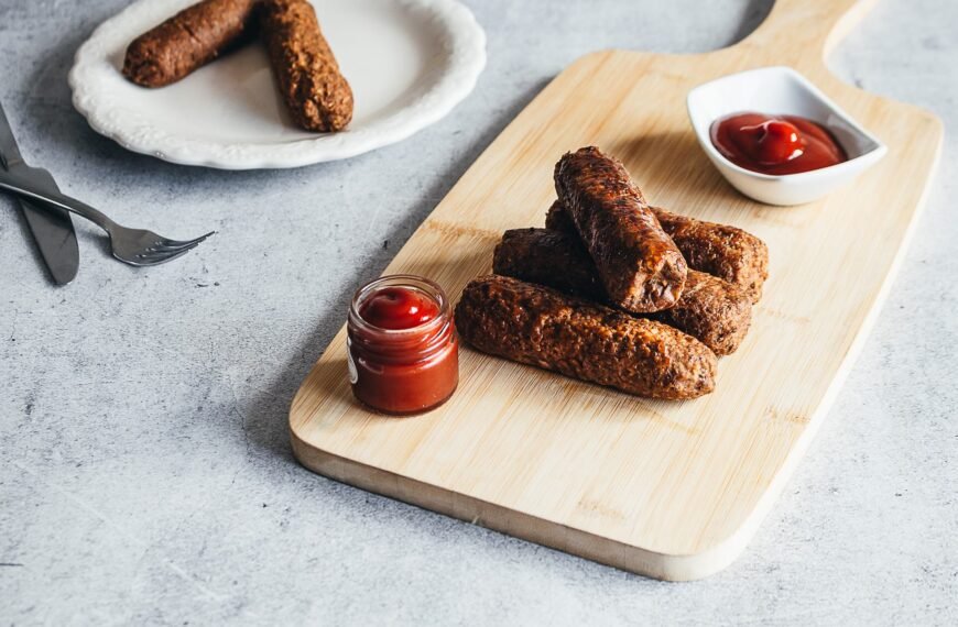 Salchichas veganas de avena