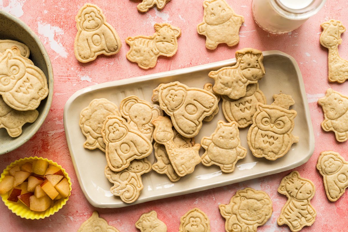 Galletas de avena con forma de animales